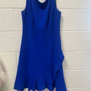 Shelby & Palmer Royal Blue Asymmetrical Dress